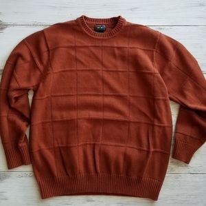Alexander Julian Men's Rust Crewneck Sweater